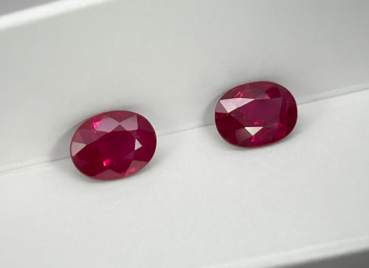 Rubí Burma (Pareja) 3,03 Quilates