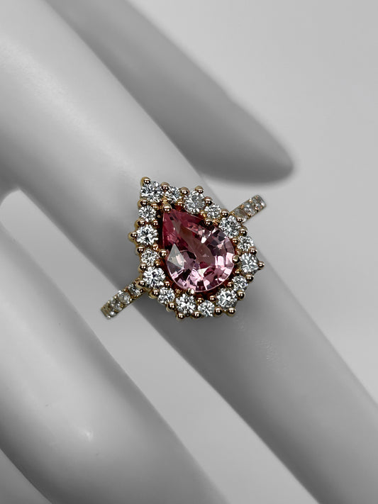 Sortija Zafiro Rosa 1,92 Quilates