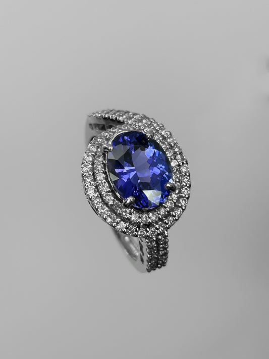Sortija Tanzanita 3,02 Quilates