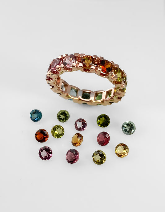 Sortija Infinity Turmalinas