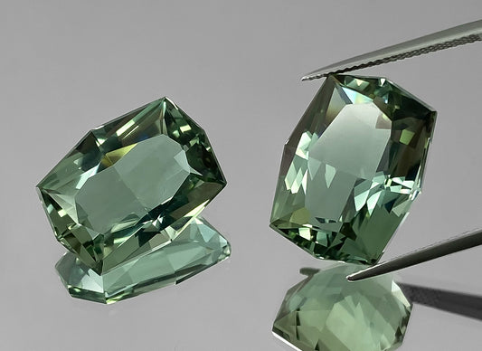 Pareja Cuarzo Prasiolita 36,59 Quilates