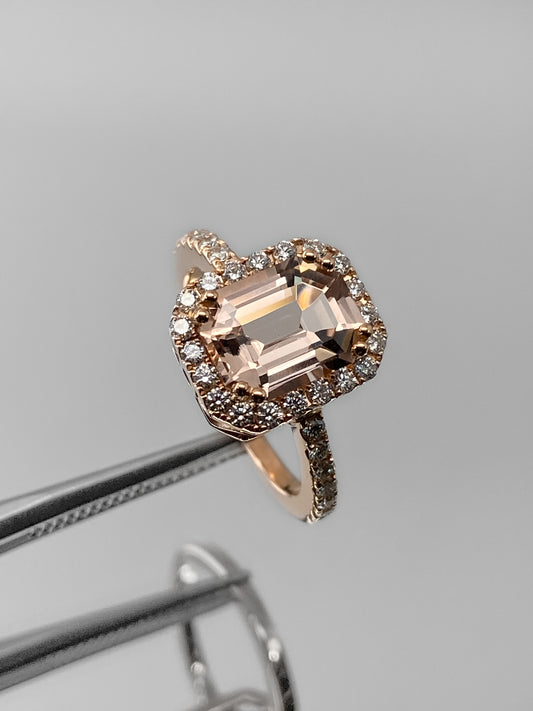 Sortija Morganita 2,35 Quilates