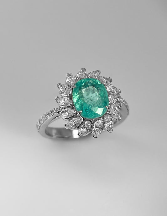 Sortija Turmalina Paraiba 1,84 Quilates