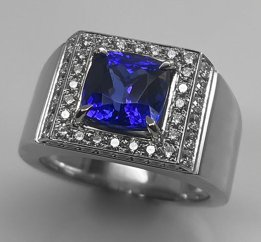 Sortija Tanzanita 3,92 Quilates.